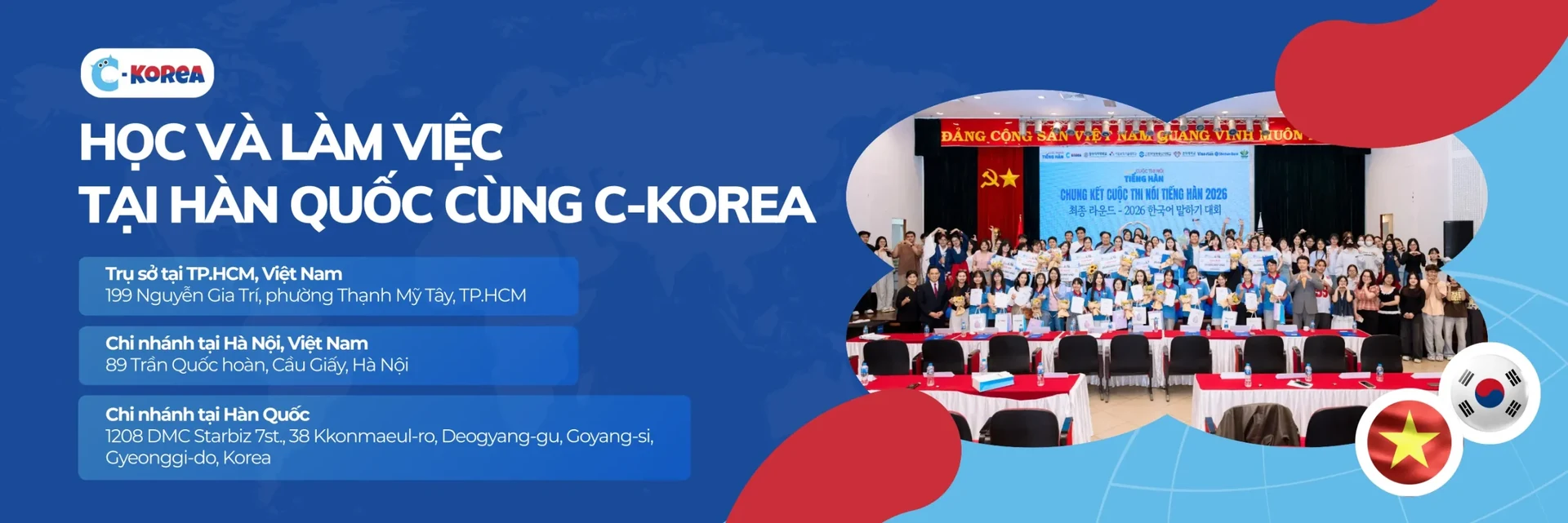 C-Korea – Học và làm việc tại Hàn Quốc, văn phòng tại Việt Nam và Hàn Quốc